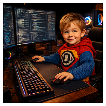 Wolltest Du nicht schon als Kind am PC arbeiten ?